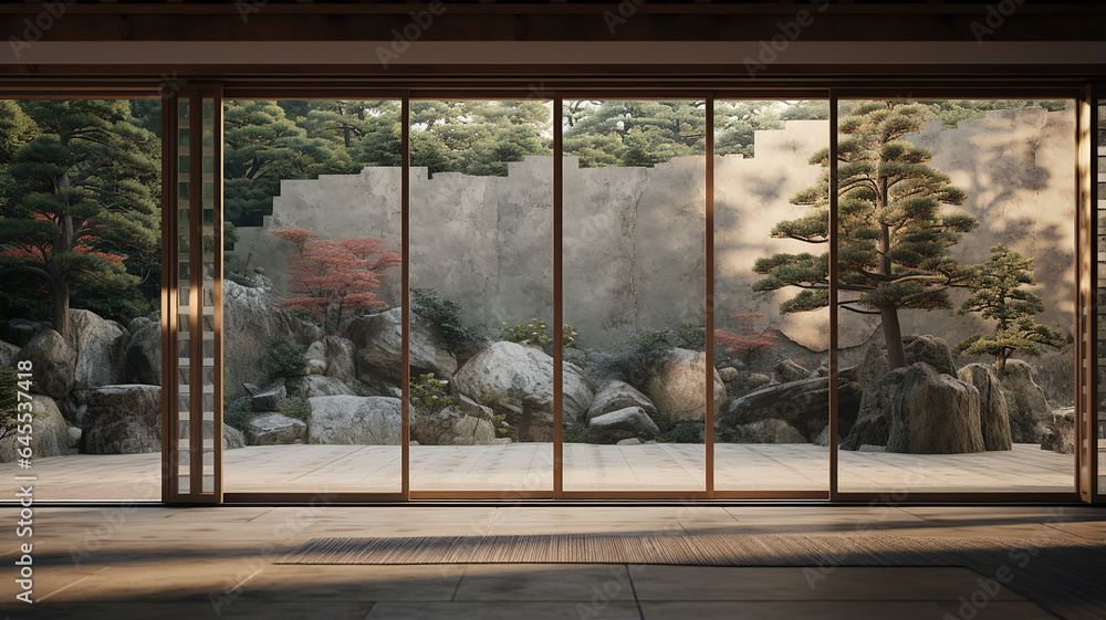 The gorgeous Fusuma sliding doors - obrazy, fototapety, plakaty 