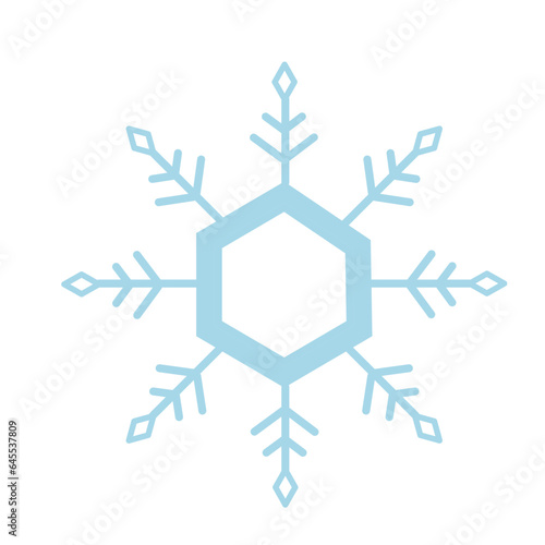 Snowflake variations icon. Snowflakes  ice crystal on transparent background. Winter symbol. Christmas logo sign. 