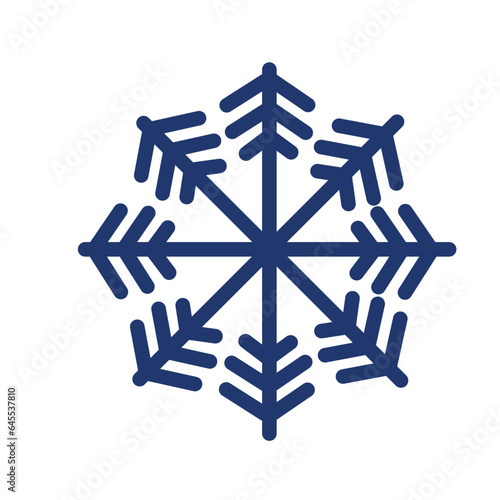 Snowflake variations icon. Snowflakes  ice crystal on transparent background. Winter symbol. Christmas logo sign. 