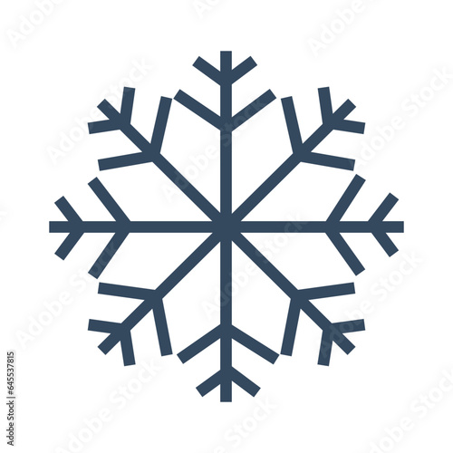 Snowflake variations icon. Snowflakes  ice crystal on transparent background. Winter symbol. Christmas logo sign. 