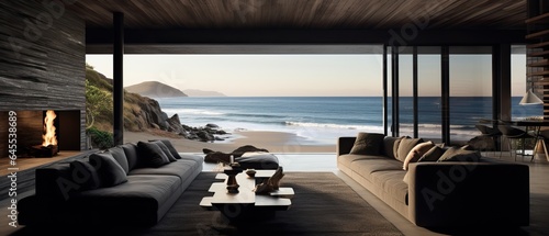 Professional & Modern Interior Design for a Luxurious Villa Facing the Ocean.