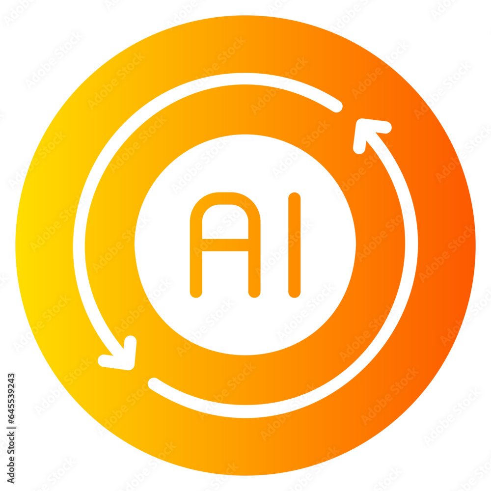circular arrow gradient icon circular arrow gradient icon