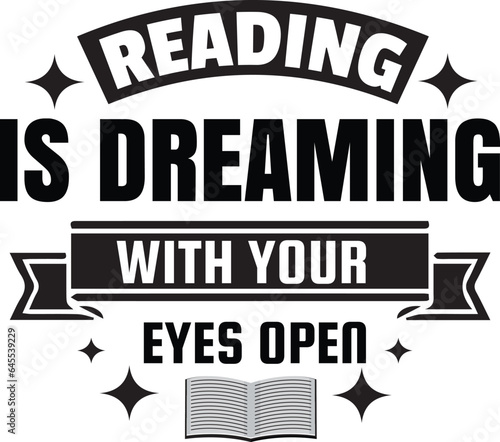 Reading Book Lettering Quotes SVG Design, Reading typography SVG Design