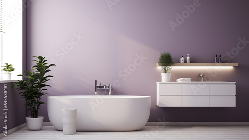 modern bathroom design characterized by its clean and minimalistic lines