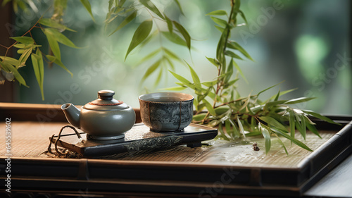 the serene beauty of a traditional Japanese tea ceremony