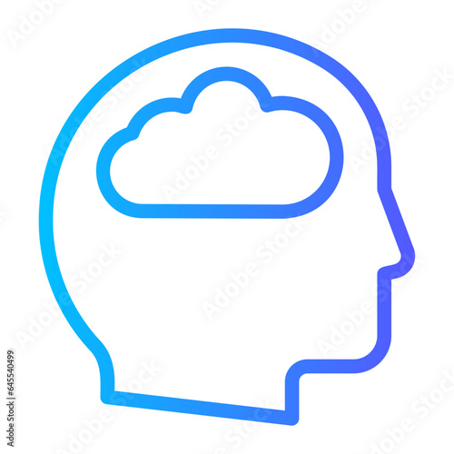brain gradient icon