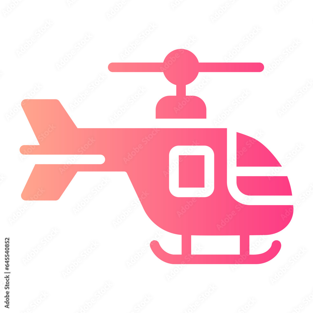 Obraz premium helicopter Gradient icon