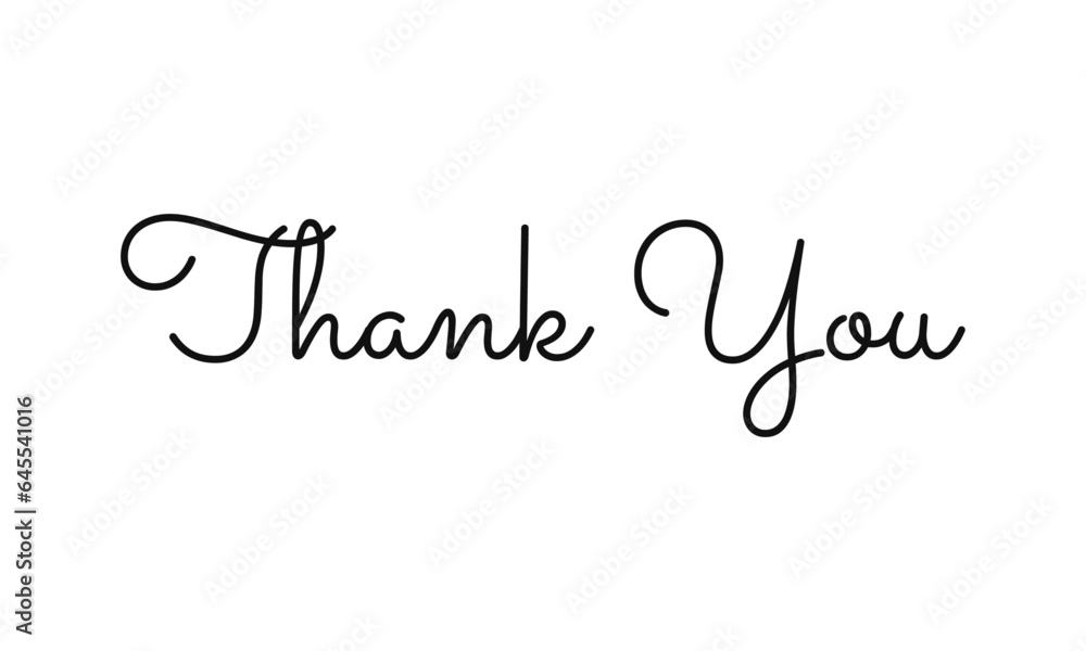 Vector thank you typography style vector Vector thank you typography style vector