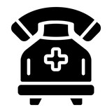 emergency call Solid icon