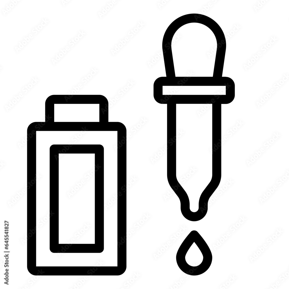 Serum makeup cosmetic outline icon Serum makeup cosmetic outline icon