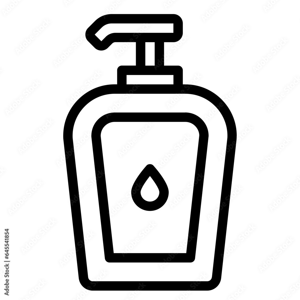 Lotion makeup cosmetic outline icon Lotion makeup cosmetic outline icon