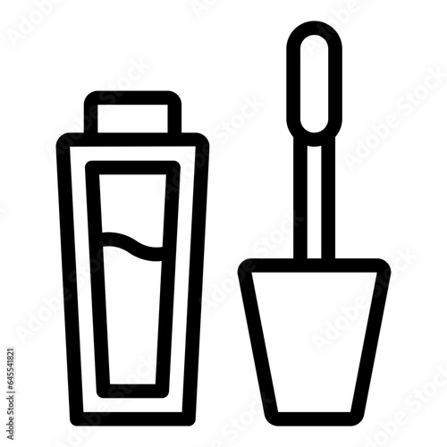 Lipgloss makeup cosmetic outline icon
