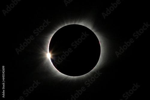 Solar Eclipse Diamond Ring Burst