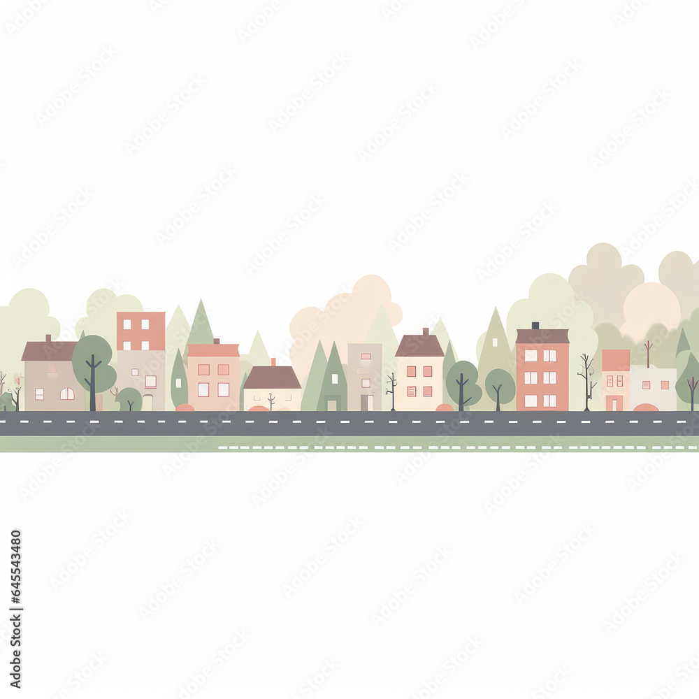 Road header, 2D, simple, flat vector, cute cartoon, illustration, construction equipment, child-friendly, educational materials, whimsical graphics, charming design, lovable, playful.
