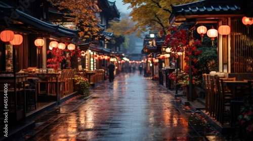 Bustling Shopping District In Kyoto 