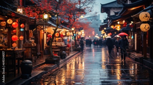 Bustling Shopping District In Kyoto, © sirisakboakaew
