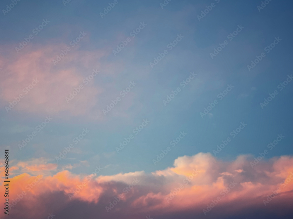 Evening cloud colors