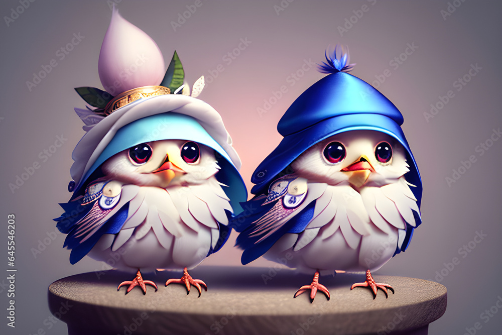 Obraz premium santa claus and reindeer