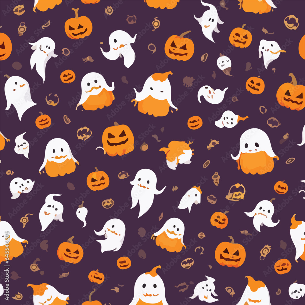 Hand drawn halloween pattern design Hand drawn halloween pattern design