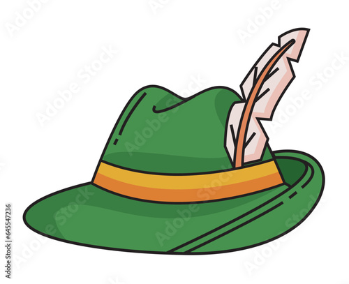 bavarian hat with feather