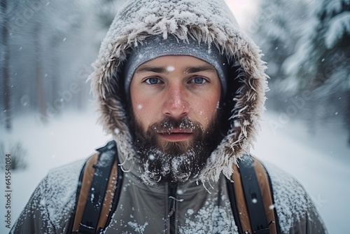 A frozen traveler in Siberia.