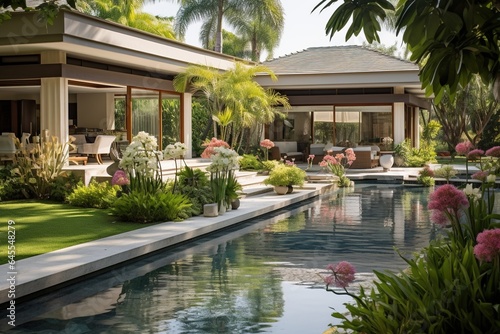 Luxury villa with pool.
