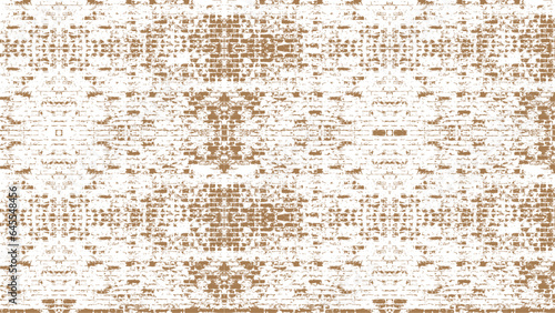 Brick wall overlay texture - for your design. Aged grungy coarse stonework. Abstract grunge vector brown brick wall texture