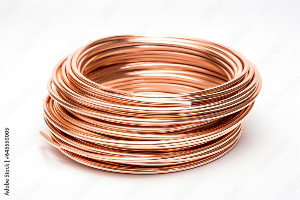 Copper brake tube.