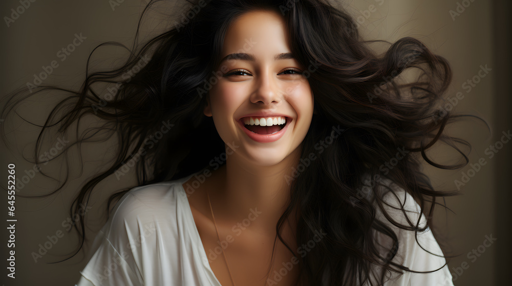 Portrait of a beautiful young Asian woman her candid smile joy and a sense of vitality (2) Portrait of a beautiful young Asian woman her candid smile joy and a sense of vitality (2)