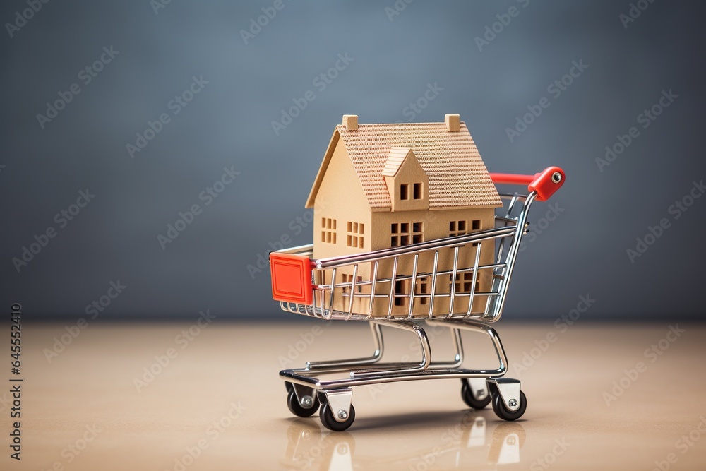 Shopping cart for house and property online. 