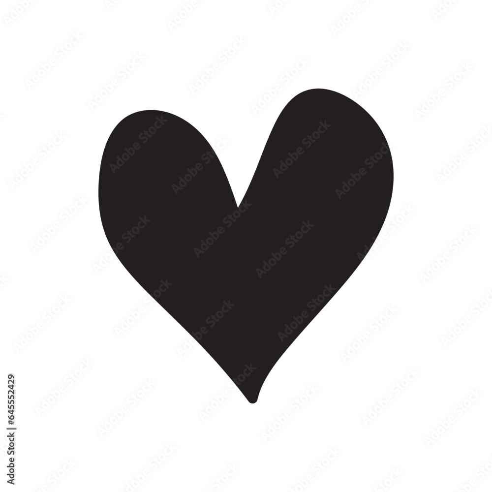 heart doodle line for decoration heart doodle line for decoration