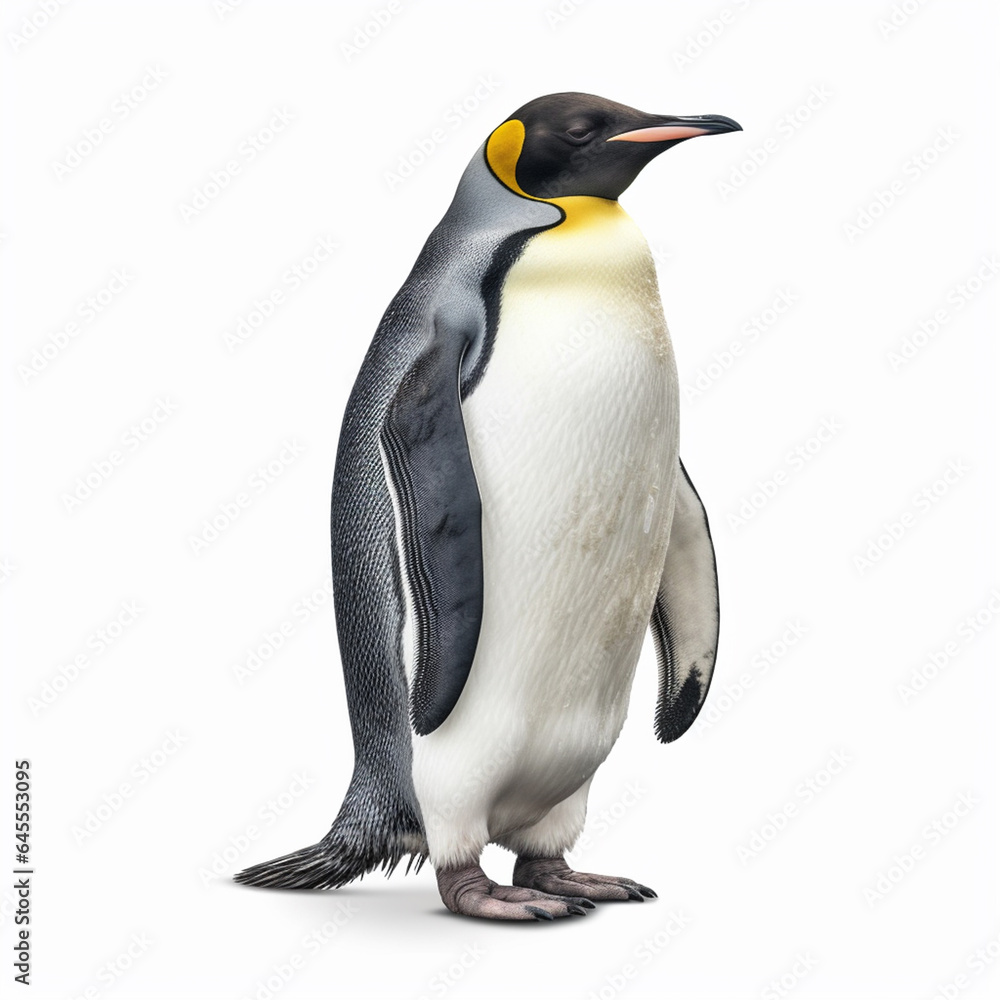 Fototapeta premium Generative AI Cute and adorable penguin in a different style and place
