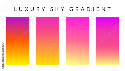 sky gradient color pallete. Sky gradient color.