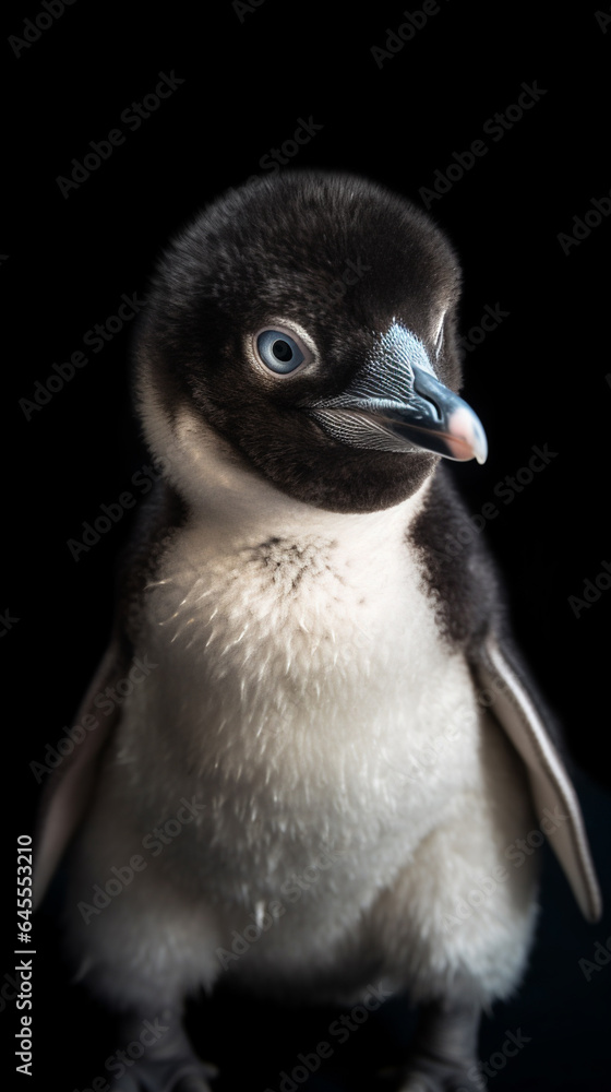 Generative AI Cute and adorable penguin in a different style and place Generative AI Cute and adorable penguin in a different style and place