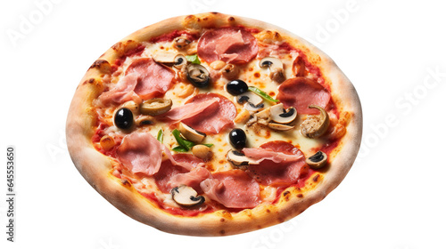 So Yummy Appetizing pizza isolated on transparent background 