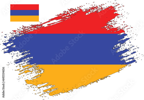 Brush Design Armenia Flag Vector