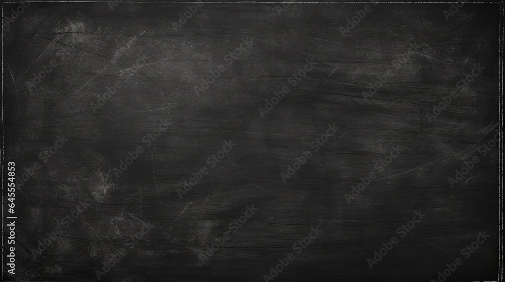 Blackboard texture, old school classroom clean empty chalkboard. generative ai