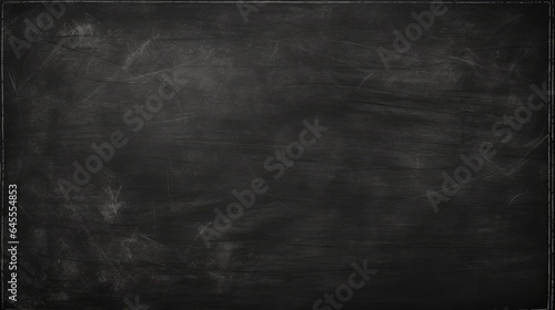 Blackboard texture  old school classroom clean empty chalkboard. generative ai