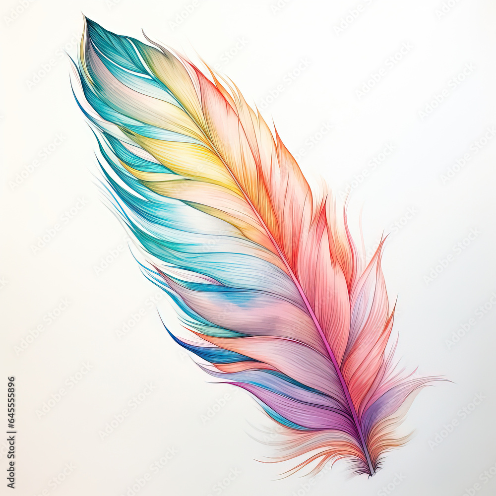 colorful feather colorful feather