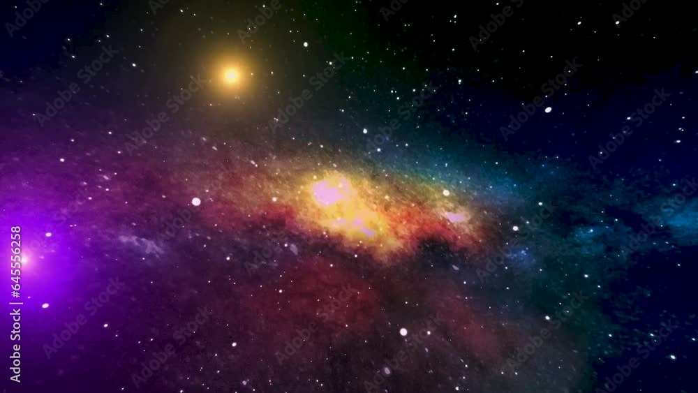 Time lapse stars and space in night sky.Neon Lights star sky space background. Time lapse stars and space in night sky.Neon Lights star sky space background.