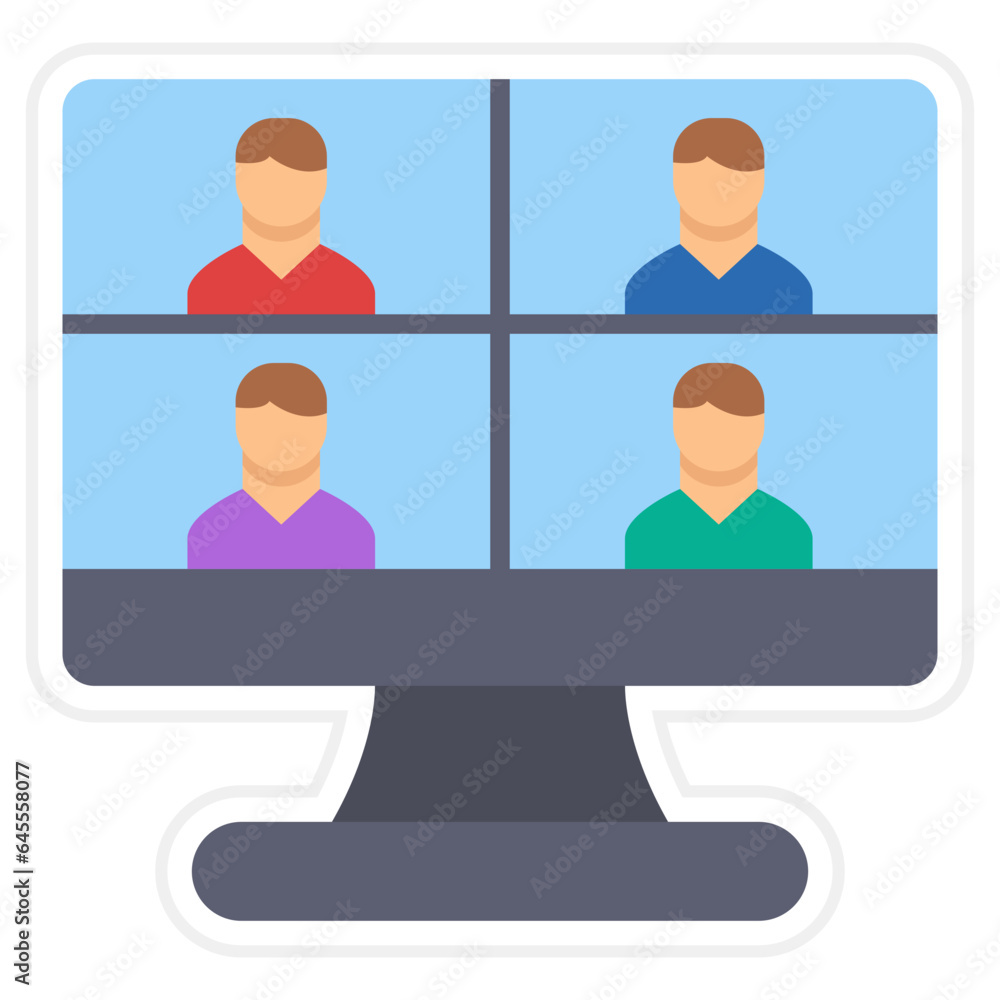 Video Conference Icon Video Conference Icon