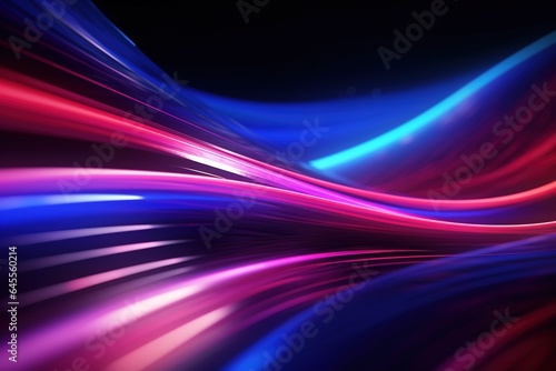 abstract futuristic background with pink blue glowing neon moving high speed wave lines and bokeh lights. Data transfer concept Fantastic wallpaper