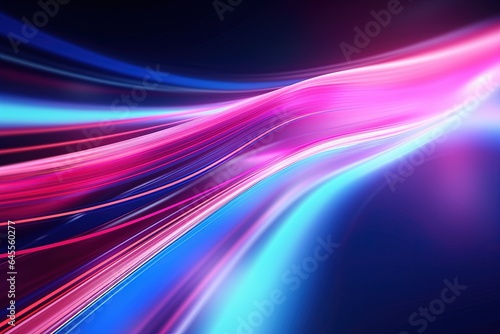 abstract futuristic background with pink blue glowing neon moving high speed wave lines and bokeh lights. Data transfer concept Fantastic wallpaper