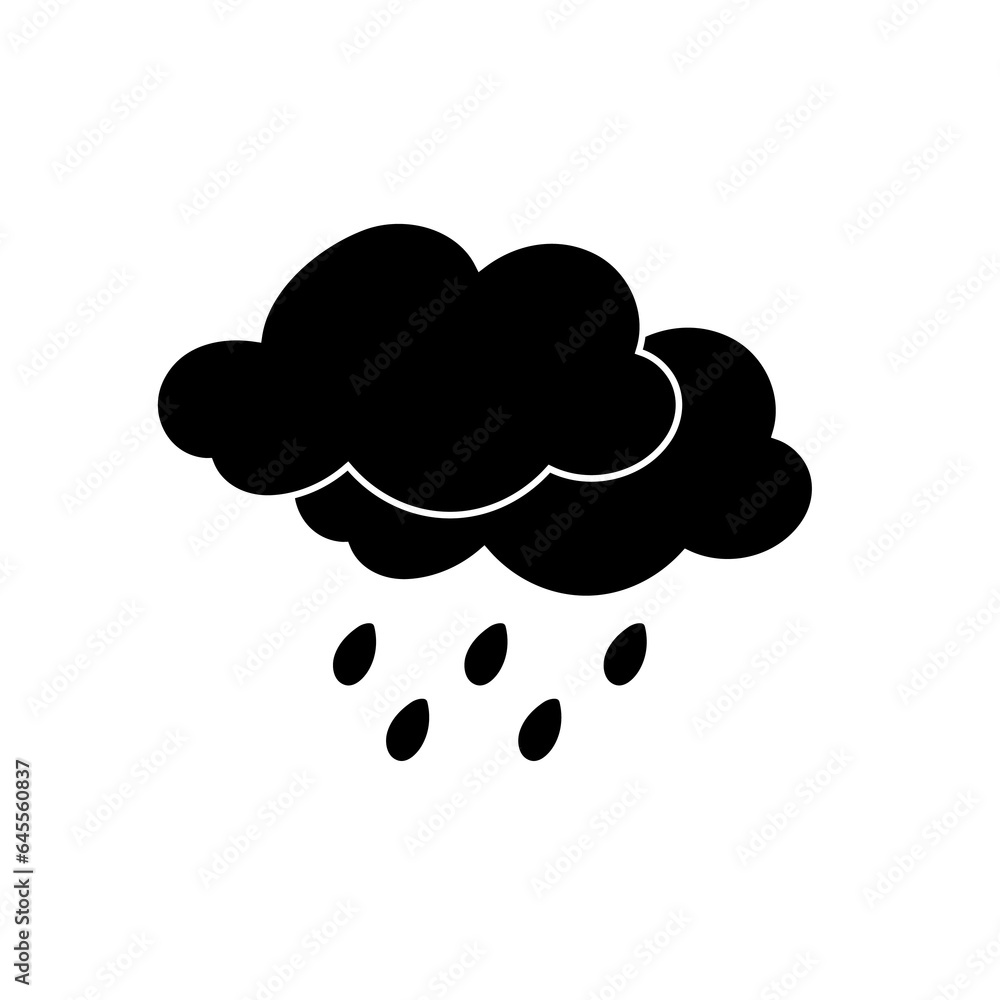 weather icon set sun rain thunderstorm dew wind snow cloud night sky for forecast