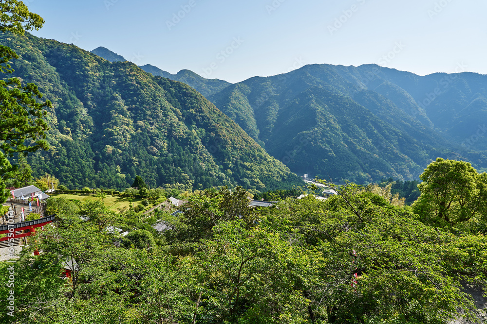 Naklejka premium 熊野那智大社からの眺望