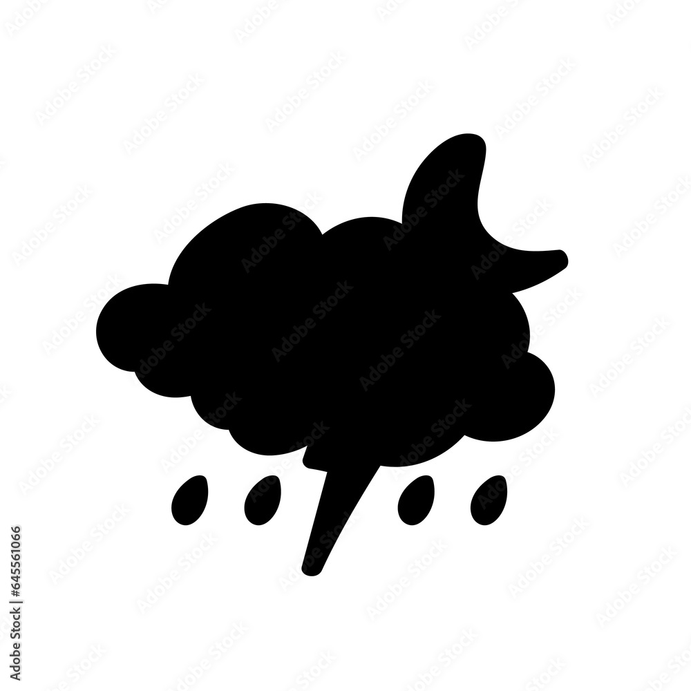 weather icon set sun rain thunderstorm dew wind snow cloud night sky for forecast