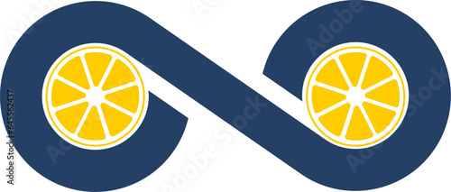 Infinity with two lemon inside
