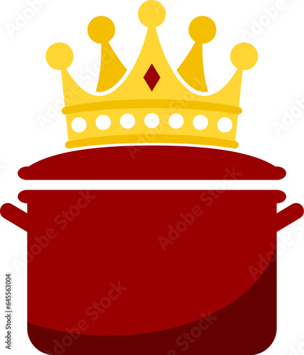 Royal pan with king crown