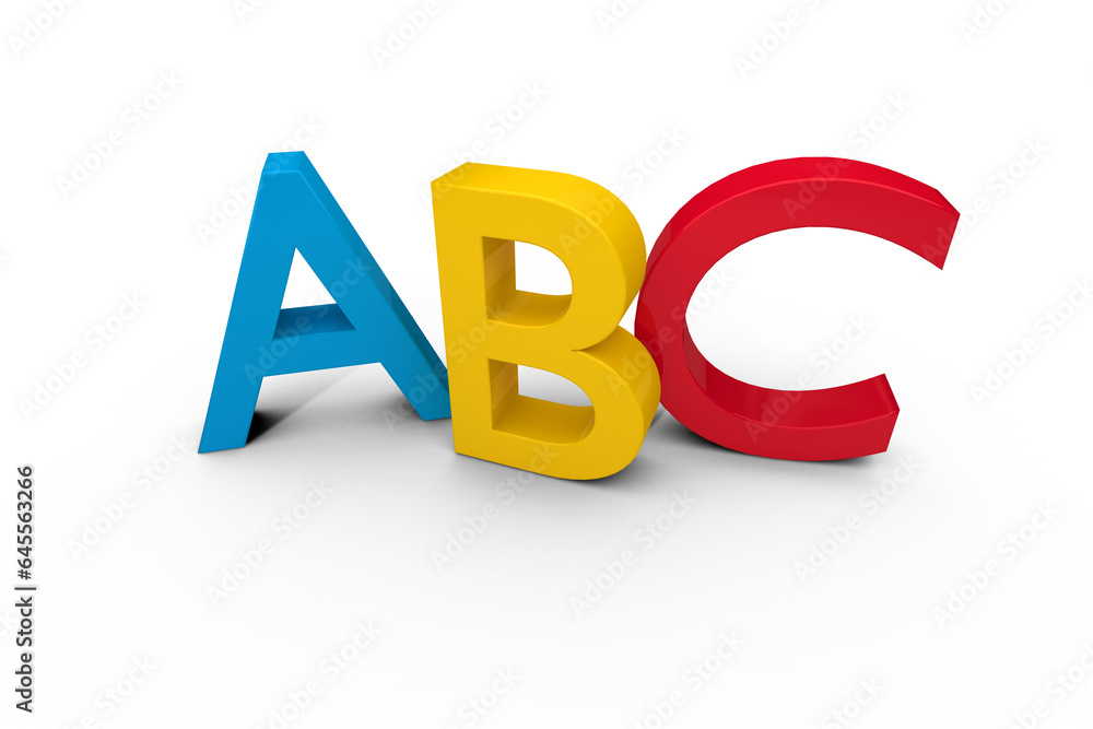 Digital png illustration of a b c letters transparent background