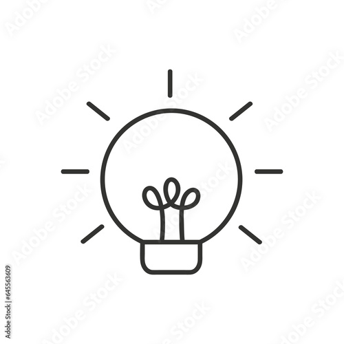 The light bulb is full of ideas And creative thinking, analytical thinking for processing. Light bulb icon vector. ideas symbol illustration.